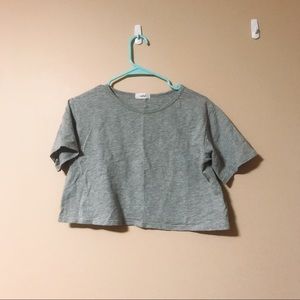 Suiliu Gray Crop Top